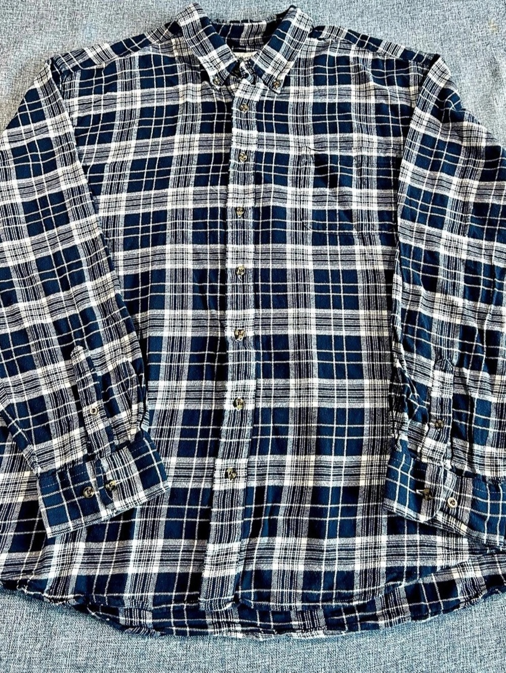 Saddlebred Big & Tall Plaid Printed Flannel Shirt Men's 3XLT Long Sleeve